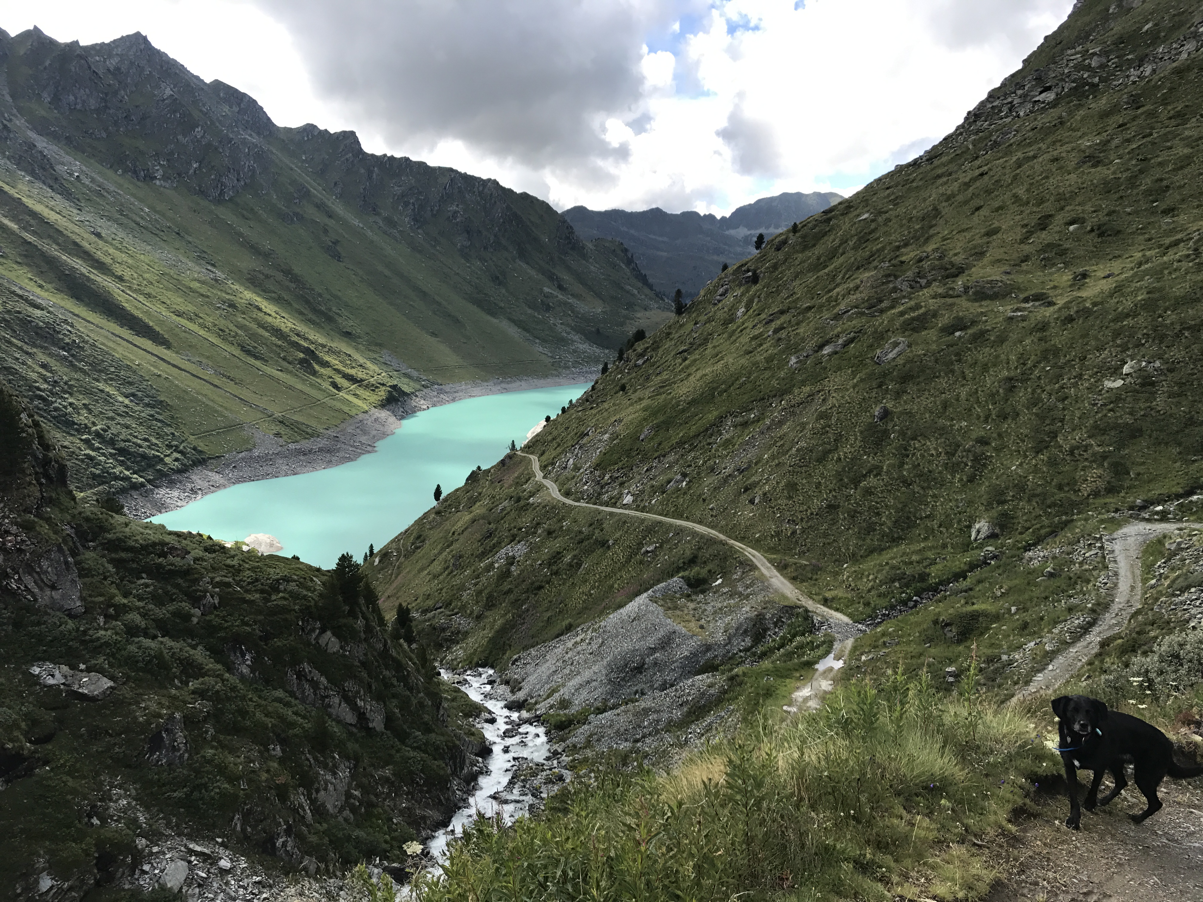 Berglandschap richting Matterhorn