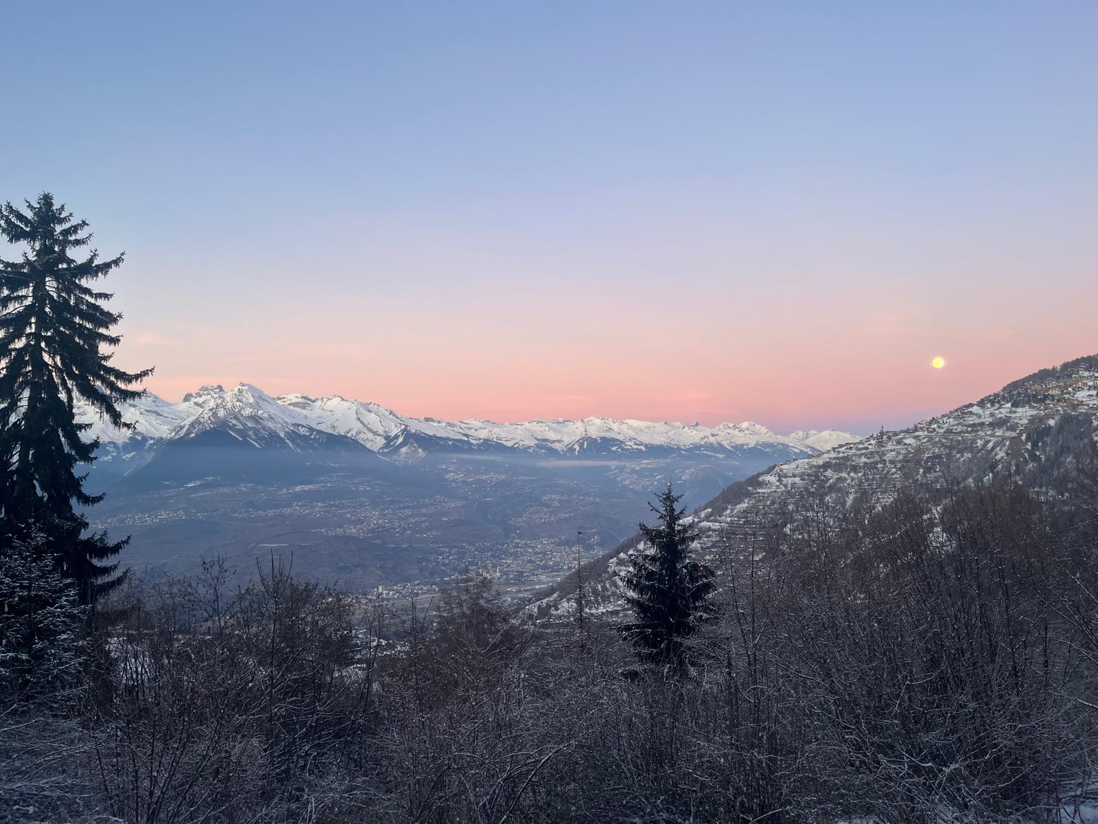 Uitzicht richting Siviez